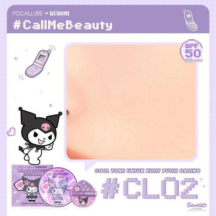 Gambar FOCALLURE X Sanrio Bare-skin UV Cushion SPF50 PA+++ & Poreless Mattifying Primer F50+F51 - F50#CL02+F51 dari FOCALLURE STORE_NEW undefined Tokopedia