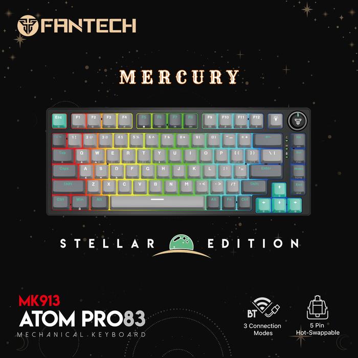 Gambar Keyboard Gaming Wireless Bluetooth Fantech ATOM PRO83 MK913 Stellar Edition RGB Mechanical - Mercury, Red Switch dari Mugen Computer undefined Tokopedia