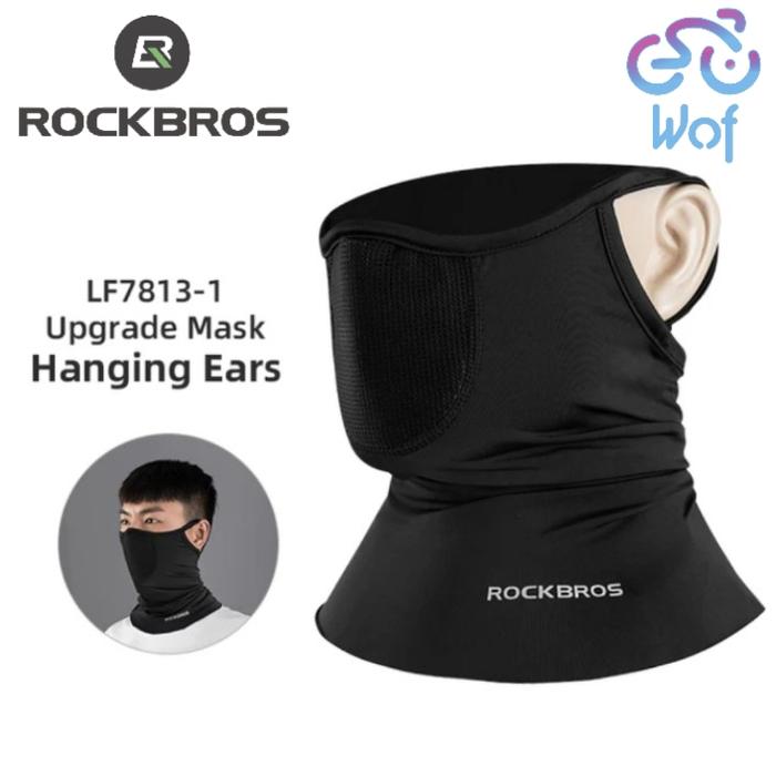 Gambar ROCKBROS LF7813 Masker Wajah Sepeda Motor Anti UV Summer Face Scarf Neck Sun Protection Ice Silk Cycling Headwear Motorcycle E Bike Scooter Bicycle MTB Road Cycling Face Mask Ear Hanging Balaclava Breathable Bandana for Men Women - Black dari Wof Wheel of Fortune Official undefined Tokopedia