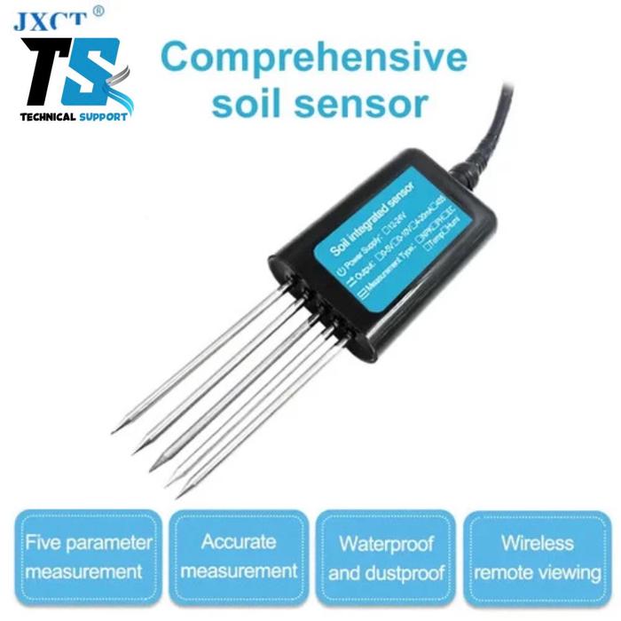 Jual RS485 Soil NPK PH EC Temp humidity Sensor tester 7 in 1 soil ...