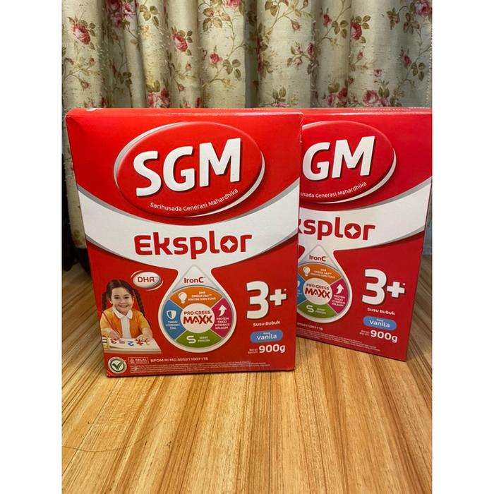 Gambar SGM Eksplor 3+ dengan IronC Susu Bubuk Rasa Vanila 900GR dari cunamina undefined Tokopedia