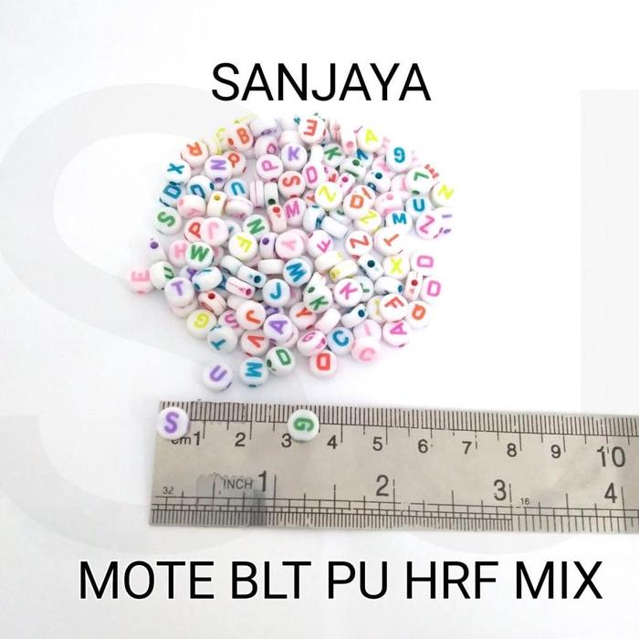 Gambar Manik Angka / Mote Angka / Manik Huruf / Mote Huruf/ Manik Bentuk / Mote Bentuk / Manik Kerajinan Tangan - BLT PU HRF MIX dari APSA TOYS undefined Tokopedia