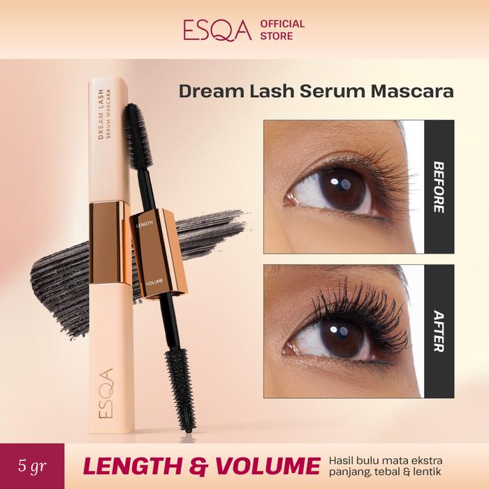 Gambar ESQA Dream Lash Serum Mascara - Length & Volume dari Esqa Cosmetics Kota Tangerang Tokopedia