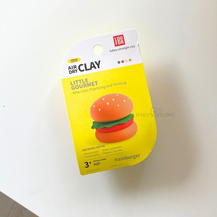 Gambar Clay Mainan Anak Ide Hampers (Ver. Bentuk Makanan) SATUAN - Harv's Studio - HAMBURGER dari harvs.studio undefined Tokopedia