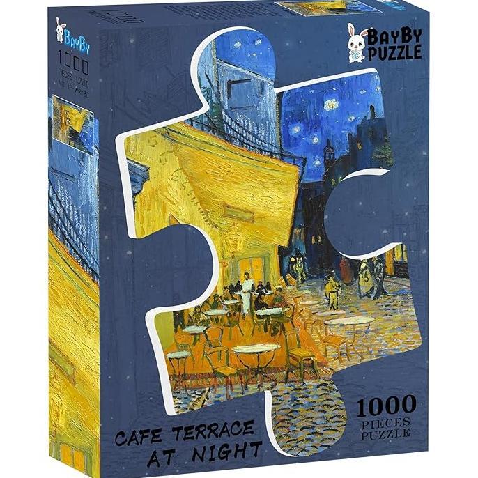 Gambar BaybyVincent Van Gogh Caf Terrace At Night 1000 Piece Jigsaw Puzzles Adults And Kids Plastic Puzzle No Dust Unique Piece Art Puzzle Oil Painting Puzzle Challenging Difficult Puzzles dari Masuk Markett undefined Tokopedia