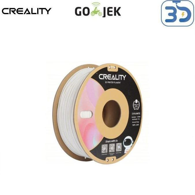 Gambar ORIGINAL CREALITY CR PLA MATTE 3D PRINTING FILAMENT MANY COLORS MATTE PREMIUM FINISH - Gypsum White dari ramdanmuchlisinmart undefined Tokopedia