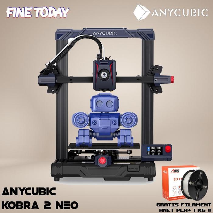 Gambar 3D Printer Anycubic Kobra 2 Neo Autolevel High Speed Printing Dual Drive 32 bit New Updated dari AL JOK undefined Tokopedia
