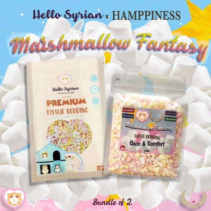 Gambar Berkelas Paper Bedding & Tissue Bedding Hello Syrian X Hamppiness Marshmallow Fantasy dari Putri Nugraha Center undefined Tokopedia