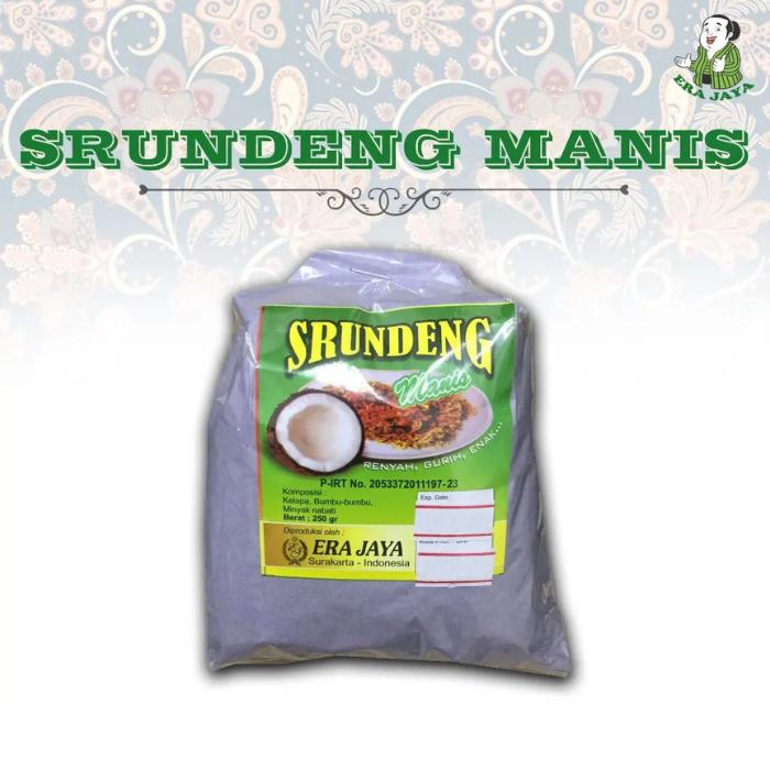 Gambar Serundeng Kelapa manis dan pedas Merk Era Jaya 250 gram - Manis dari Oleh-oleh Indonesia Nusantara undefined Tokopedia