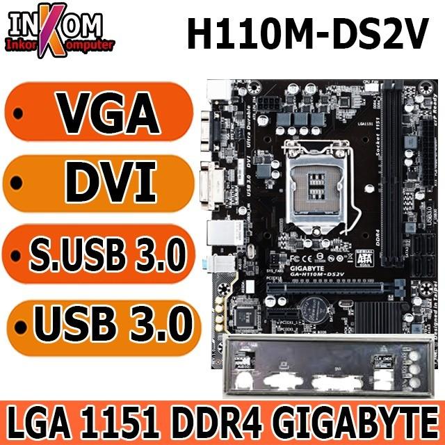 Motherboard Gigabyte Intel H110 Compatible Processors FOR Gigabyte