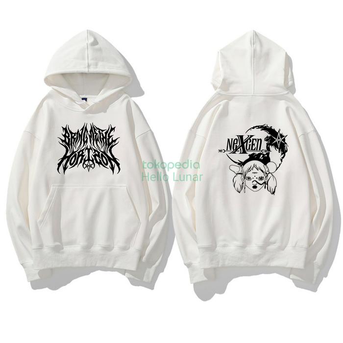 Gambar Jaket Hoodie Nex Gen BMTH Bring Me The Horizon - Pria Wanita Custom - Putih, M dari Lunar Halo undefined Tokopedia