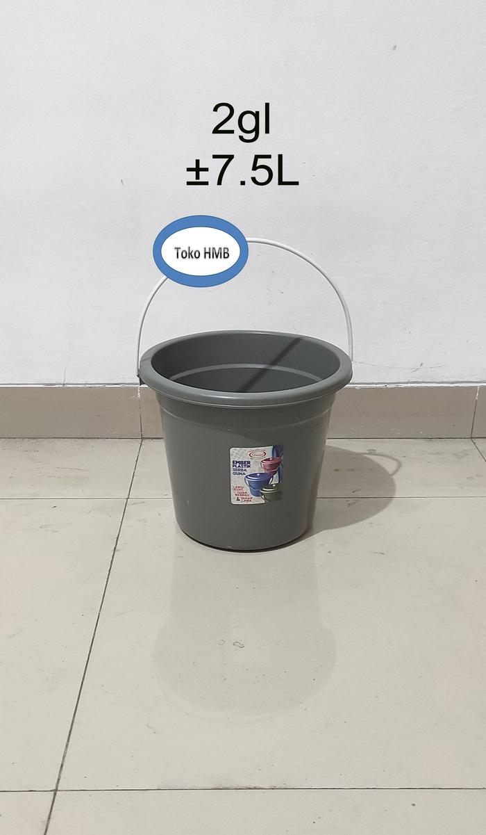 Gambar Ember Plastik Gagang Kawat 2gl - 3gl - 4gl - 6gl Great - 2gl (7.5L) dari Toko HMB undefined 4 Tokopedia