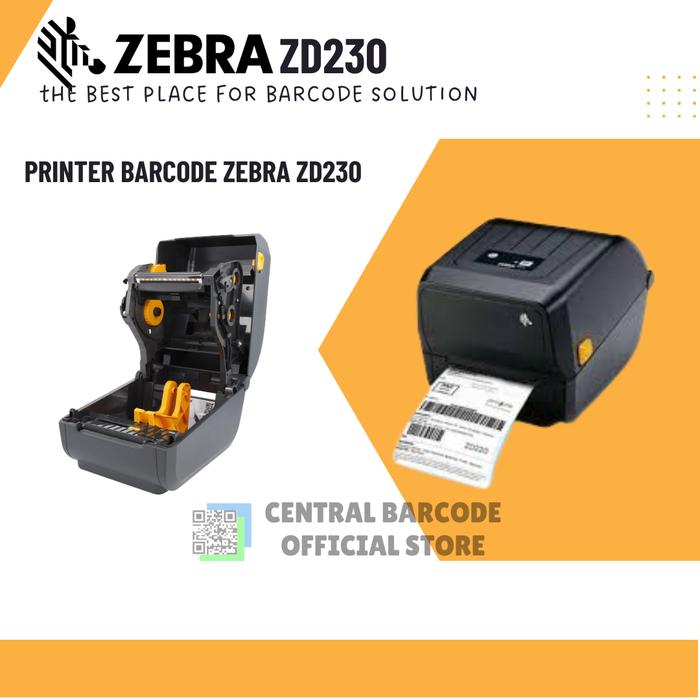 Gambar PRINTER BARCODE / LABEL ZEBRA ZD230T | *****GARANSI RESMI***** dari Central Barcode Official Store undefined Tokopedia