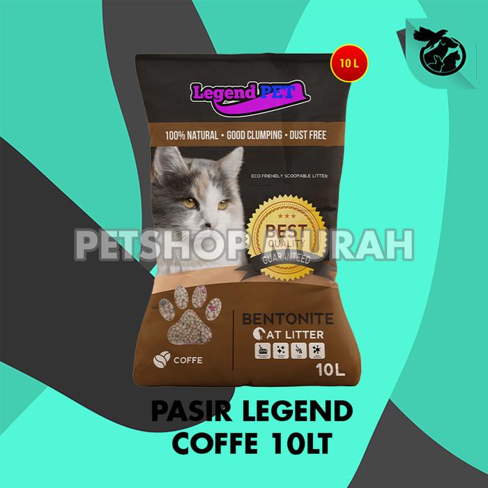 Gambar Pasir Kucing Legend Gumpal Wangi Clumping Bentonite 10 Liter - COFFEE dari CV PERMATA SAHABAT MAJU undefined Tokopedia