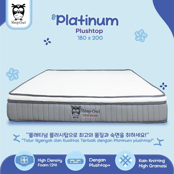Gambar SLEEP OWL  Matras Kasur Busa Platinum Plushtop 180 x 200 - Grey, 180 dari Sleep Owl Springbed undefined Tokopedia
