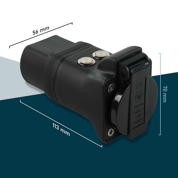 Gambar Converter Adaptor Charger SPKLU Motor Listrik Type 2 Male to Schuko - AOT-4113, ADAPTOR SPKLU dari Distributorgadget.com undefined Tokopedia