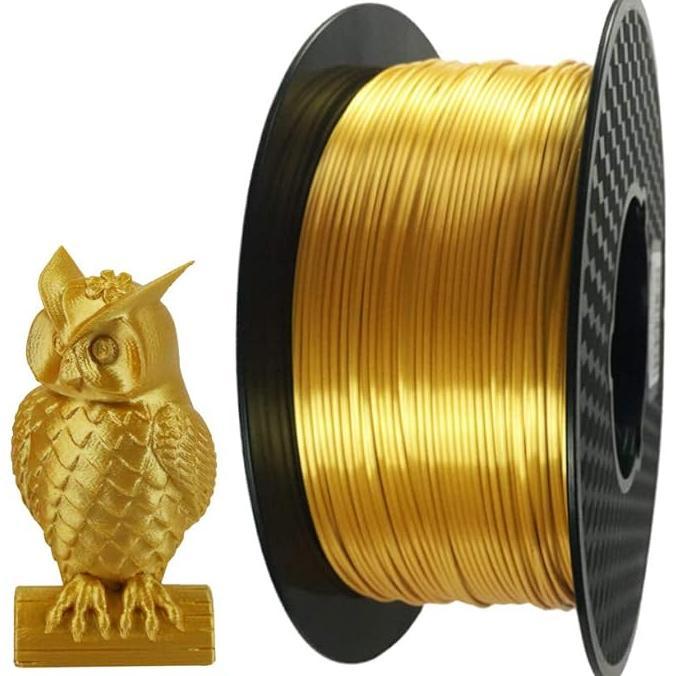 Gambar Silk Gold Pla Filament 1.75 Mm 3D Printing Filament 1Kg 2.2Lbs Spool dari Label Storee undefined Tokopedia