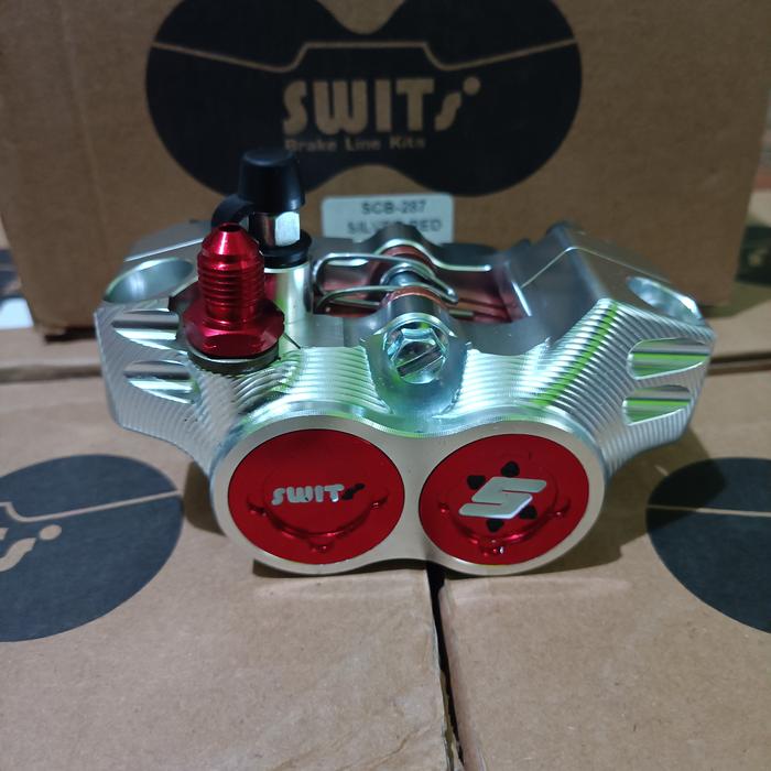 Gambar Kaliper formula swits 4p kiri dan kanan CNC - kiri Sil/red dari Nonz Moto Shop undefined Tokopedia