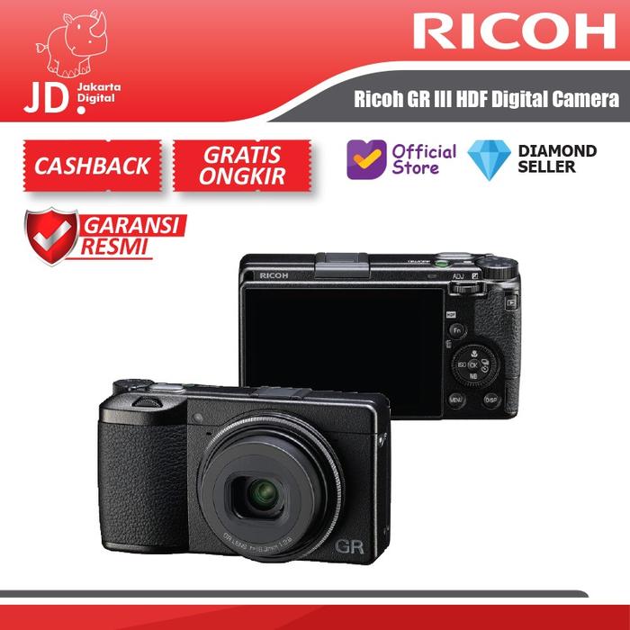 Gambar Ricoh GR III HDF Digital Camera - Ricoh GRIII / GR 3 Digital Pocket Camera - STANDARD dari Jakarta Digital 8 undefined Tokopedia