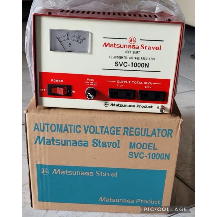 Gambar Stabilizer matsunaga SVC-1000 VA AUTOMATIC VOLTAGE REGULATOR - Merah 1000 watt, 1 lapis dari makariosgaming undefined Tokopedia