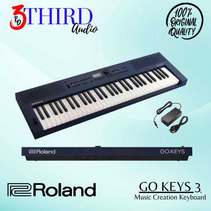Gambar Roland GO-KEYS 3 Music Creation Keyboard 61keys GO Keys3 Original - Midnight Blue dari Third Audio undefined Tokopedia