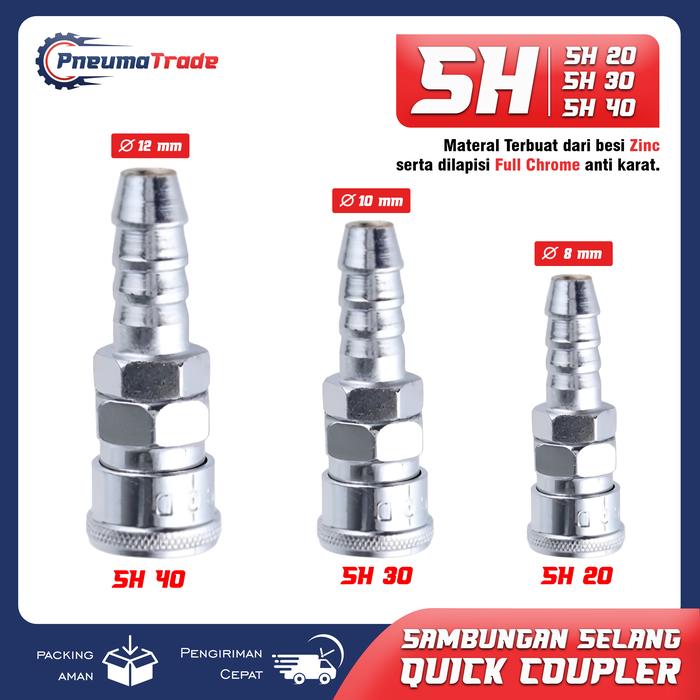 Gambar Quick coupler sambungan selang PF coupling PF SAMBUNGAN SELANG ANGIN COUPLER SF-PF-SH-PH-SM-PM - SH, 30 dari PNEUMATRADE undefined Tokopedia
