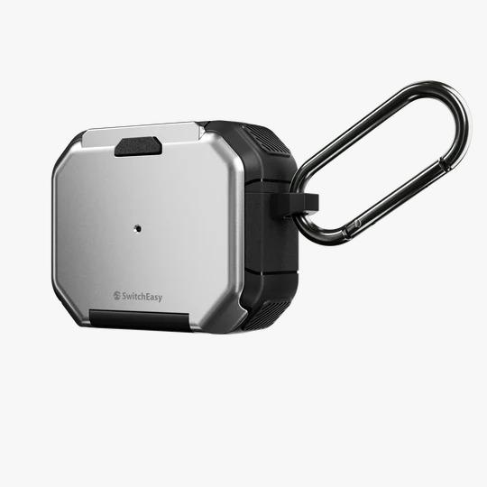Gambar Case AirPods Pro 2 2022 SwitchEasy Defender+ Rugged with Phone Stand - Silver dari Primary Original undefined Tokopedia