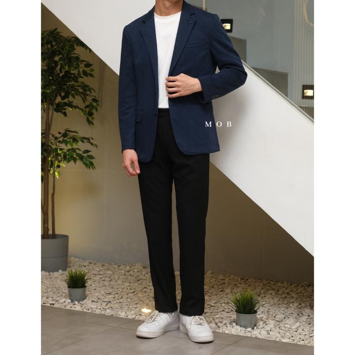 Gambar Jas Blazer Lanzi Slim Fit Navy Original - Size L dari Manlyapparellbranded undefined Tokopedia