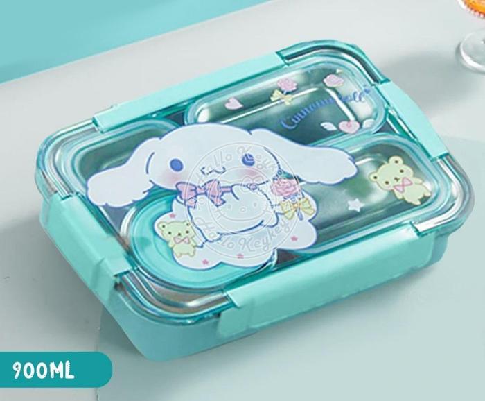 Gambar lunch box kotak makan bekal sekat 4 melody kuromi cinnamoroll - cinnamoroll dari hkkshop undefined Tokopedia
