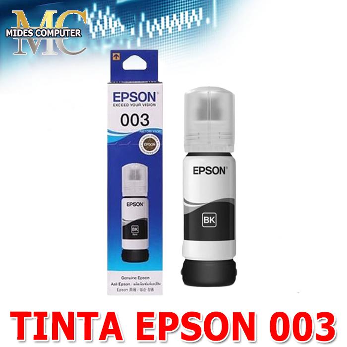 Gambar Tinta EPSON 003 Original Refill Tinta Printer Epson L1100/L3100/L3500/L5200/L1200 - BLACK dari Mides Komputer undefined Tokopedia