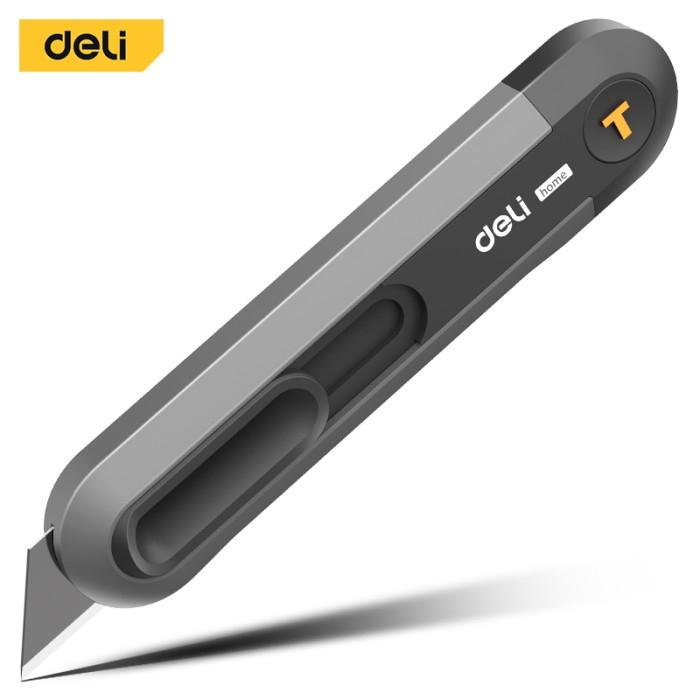 Cutter Hitam Jual DELI Pisau Cutter Auto Retract ABS T Shape Blade SK2 - HT4008 ...