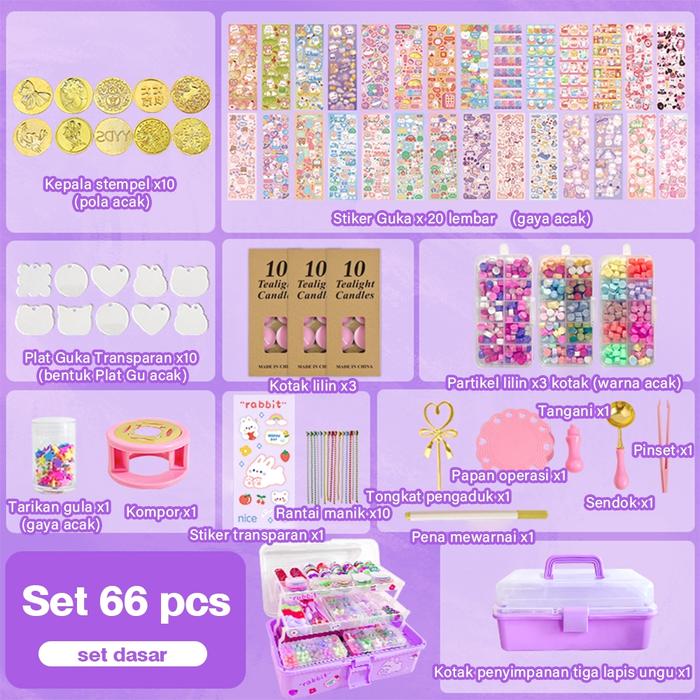 Gambar DIY Guka Set Gantungan Kunci Akrilik DIY Keychain Set Kartu Stiker - 66 Wax Stamp dari kidditoy undefined Tokopedia