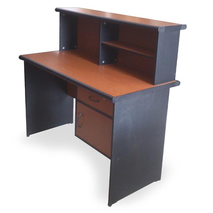Gambar Meja Kasir Kios Resepsionis Customer Service Buat Tulis Belajar Kantor Office Komputer Minimalis Ada Laci Murah Sale MTS-2118 dari Compass Furniture undefined Tokopedia