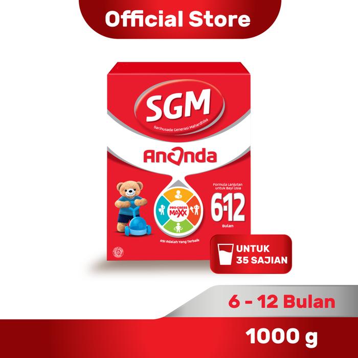 Gambar ABATAMART || SGM ANANDA 1000g || UNTUK 0 - 6 dan 6 -12 BULAN - 6-12 bulan dari abatamart2108 undefined Tokopedia