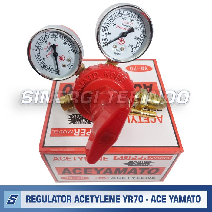 Gambar Regulator Tabung Gas Las Acetilen - YAMATO SUPER Regulator Acetylene - YAMATO dari SINERGITEKINDO undefined Tokopedia