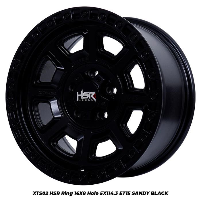 Gambar Velg mobil ring 16 hsr lebar 8 lubang 5 et 15 hitam |velg hsr model offroad - Hitam, 16 dari HSR.MEDAN undefined Tokopedia