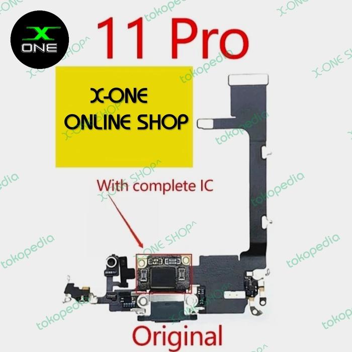 Gambar Fleksibel konektor charger iPhone 11 11 PRO 11 PRO MAX with iC Mic ORG - IPHONE 11 dari X-ONE ONLINE undefined 3 Tokopedia