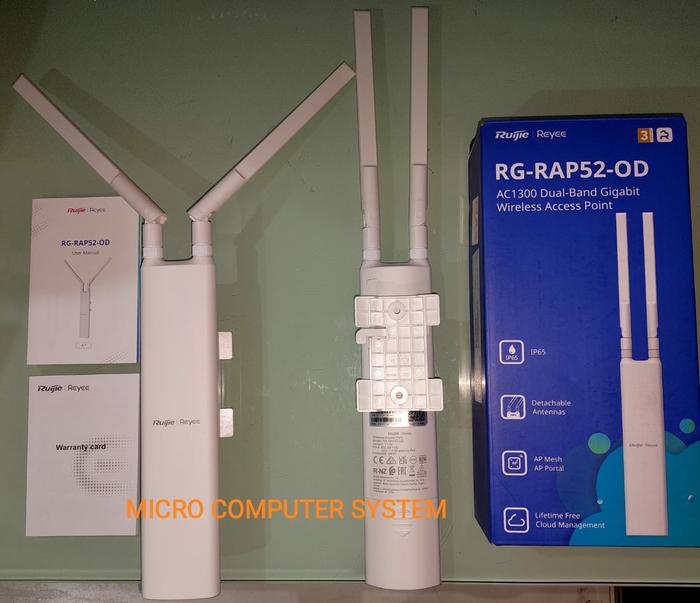 Gambar ruijie reyee RG-RAP52-OD Wifi 5 AC1300 dual-band wireless access point - RG-RAP52OD ONLY dari Micro Computer System undefined Tokopedia