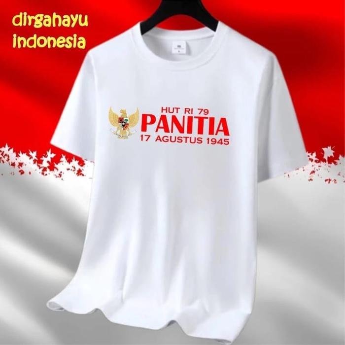Gambar Kaos Panitia Agustus/Kaos Panitia Acara 17  Agustusan Terbaru Merah Putih - Hitam, XL dari aisahnuha undefined 5 Tokopedia