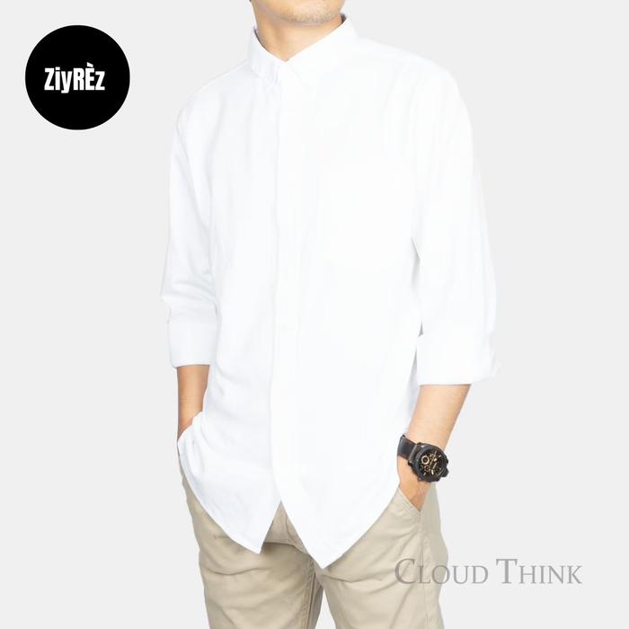 Gambar Kemeja Putih Formal Pria Lengan Panjang Best Seller Polos Original Brand Cloudthink Bahan Tebal Nyaman - Putih, XL dari ZiyRez Official Store undefined Tokopedia