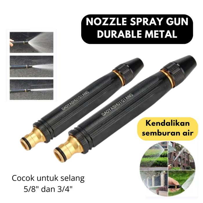 Gambar NOZZLE SPRAY SPRAYER METAL ALAT SEMPROT AIR CUCI MOTOR MOBIL SEMPROTAN SELANG TAMAN TAHAN TEKANAN TINGGI dari FLOWFULLY undefined Tokopedia