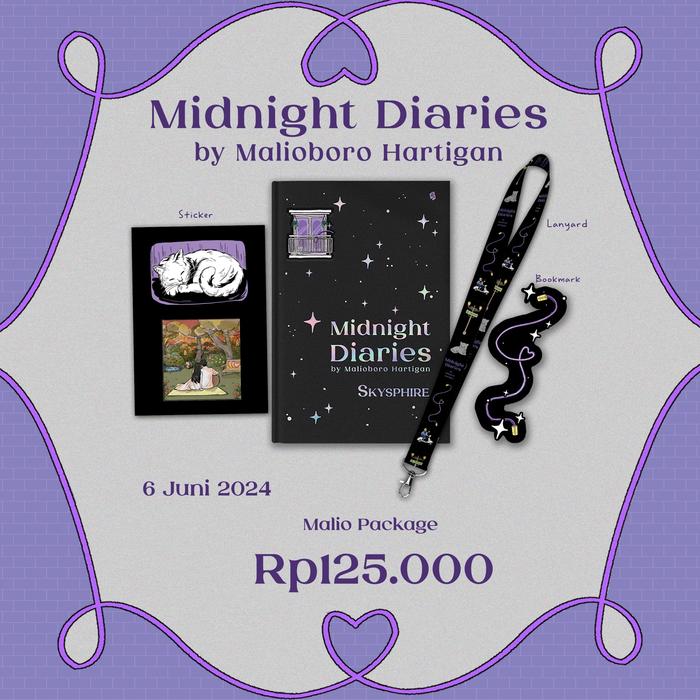 Gambar Buku Novel - Midnight Diaries - Jahit Benang by malioboro (Hardcover) - Skyphire - Bukune - Bumifiksi - PO Malio Packag dari Bumi Fiksi Makassar undefined Tokopedia