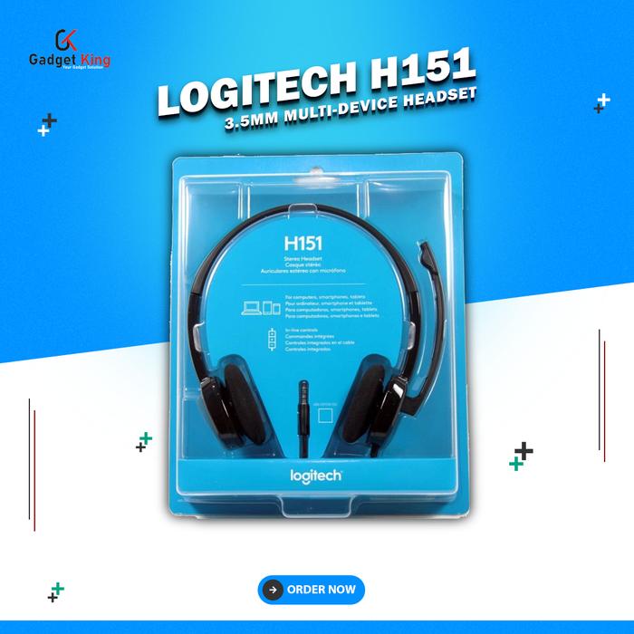 Stereo Headset Pc Mic And Headset Jual Logitech H151 Stereo