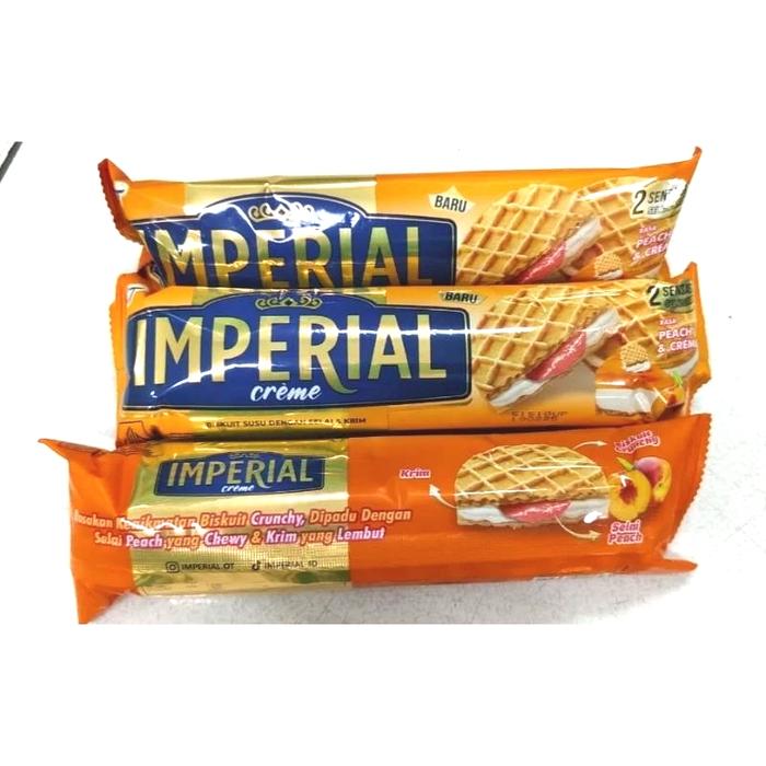 Gambar Imperial cream PEACH biscuit susu krim ROLL kemasan 108 gram wa dari KIMAYSTORE undefined Tokopedia