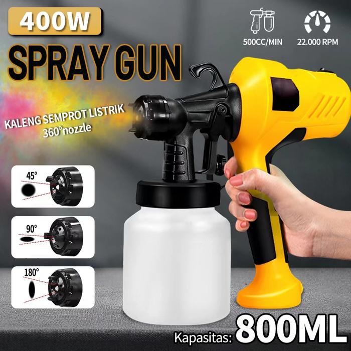 Gambar Electric Spray ALAT Cordless  550W  semprot cat listrik ALAT cat semprot semprotan cat kompresor Mesin Semprot Spray ALAT - Kuning 400W dari nanwei.id undefined Tokopedia