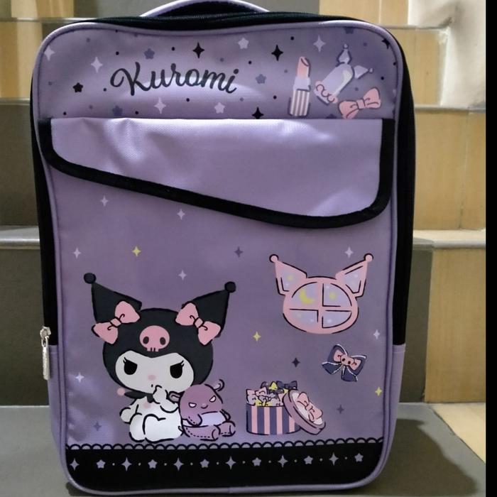 Gambar Kuromi Pretty Backpack L Adinata / Tas Ransel Anak / Tas Ransel Sekolah / Tas Anak Karakter / Tas Ransel / Bag - L dari Bbas Bag undefined Tokopedia