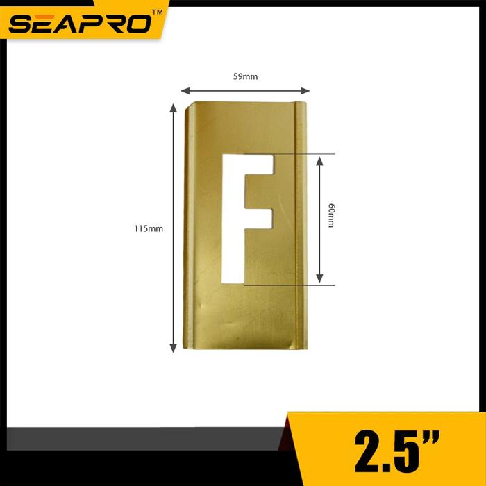 Gambar Stensil Kuningan untuk Cat Stensil Yang Untuk Huruf - 2.5" (60mm) dari SEAPRO undefined Tokopedia