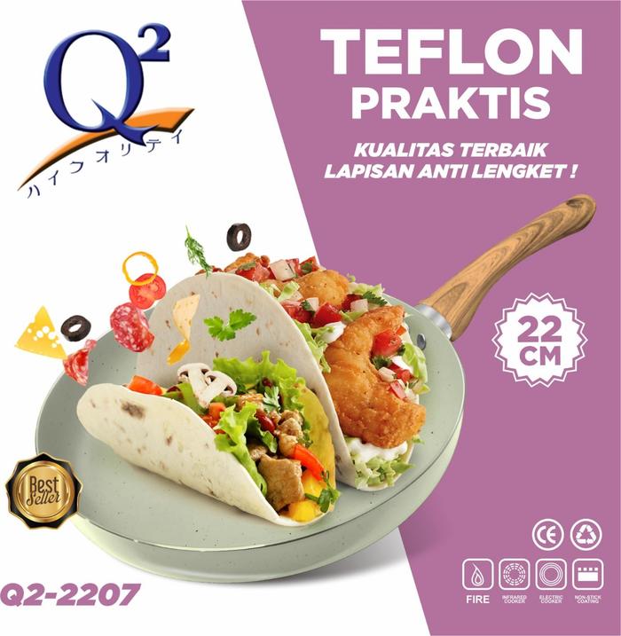 Gambar Frypan Wajan Teflon Lapisan Anti Lengket Q2 - FM - 22 cm dari Formiana undefined Tokopedia