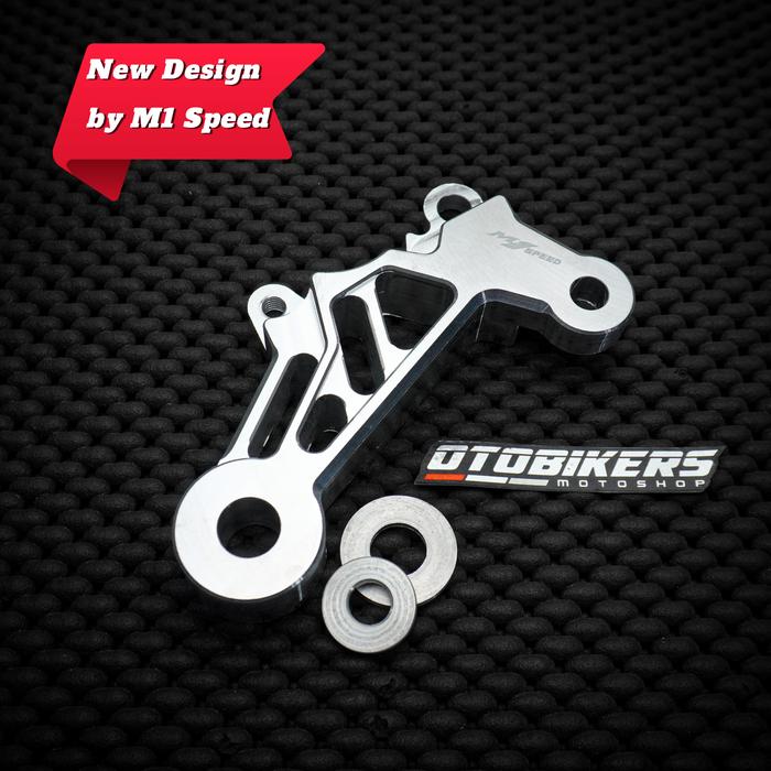 Gambar BREKET KALIPER BELAKANG NINJA 150 R SS RR NISSIN SAMURAI 2P RCB S1 CNC - R/SS (cnc T6) dari OB JATENG undefined Tokopedia