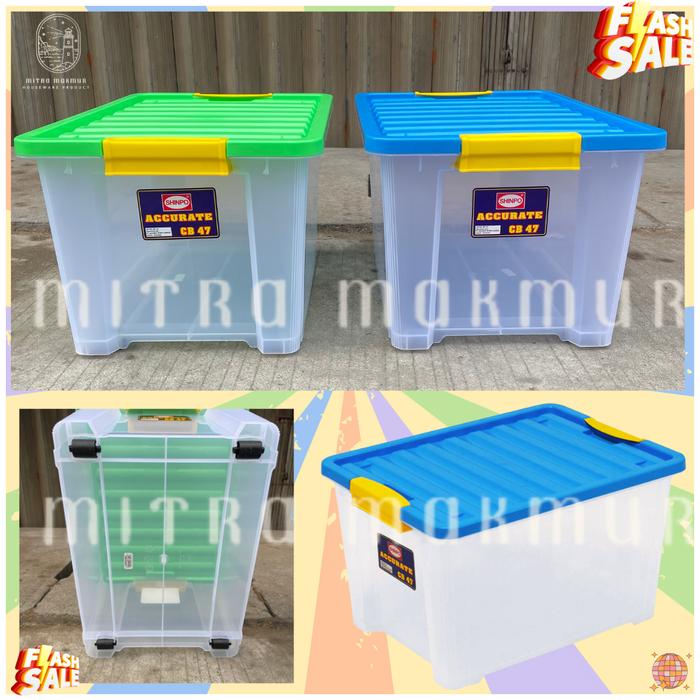 Gambar SHINPO - Container Box Transparan CB 47 Accurate - 47 LITER CLEAR dari MITRA MAKMUR JATINEGARA undefined Tokopedia